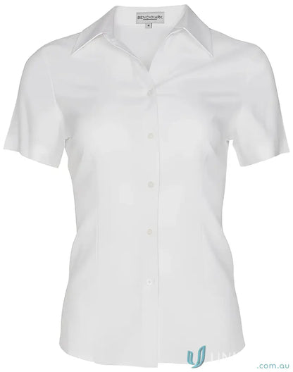 White short-sleeved winning spirit ladies cooldry health shirt for staying cool