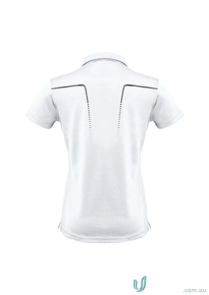 Lady Cyber Polo with gray accents, antibacterial treatment helps, Biz Collection Ladies style