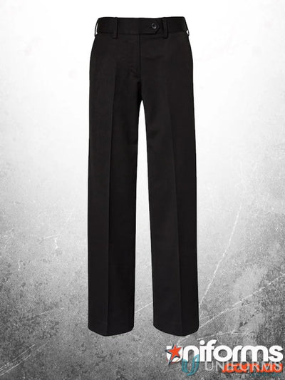 Black ladies Detroit Flexi Band Pant with straight legs from Business Collection Ladies