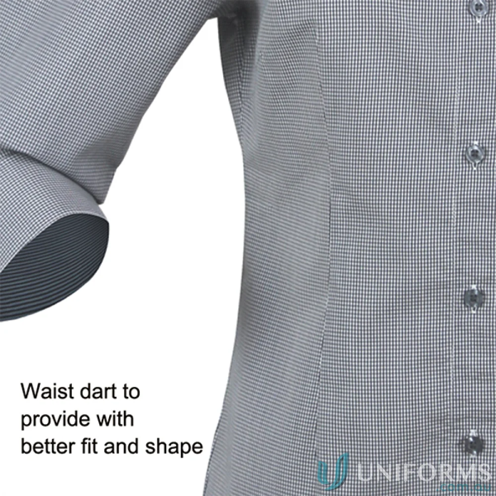 Ladies Dominion checkered shirt perfect for uniforms and workwear style