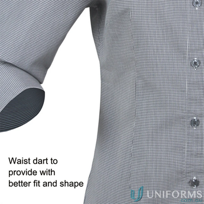 Ladies Dominion checkered shirt perfect for uniforms and workwear style