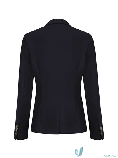 Navy blue ladies double breasted blazer perfect for stylish looks