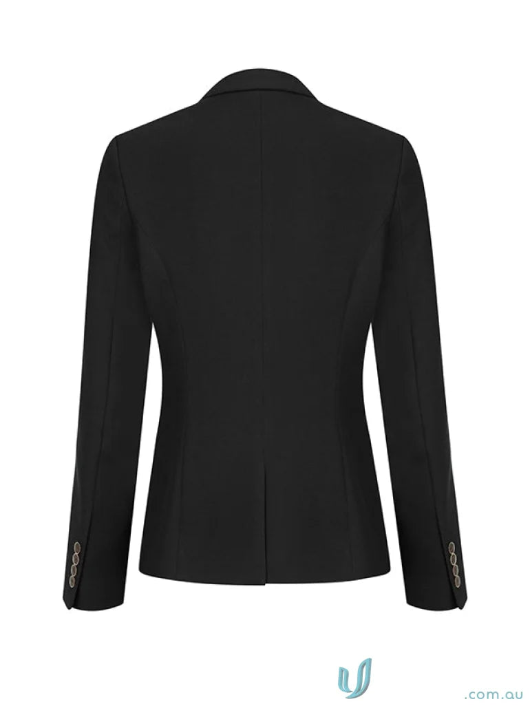 Black Ladies Double Breasted Blazer, stylish double breasted blazer for women