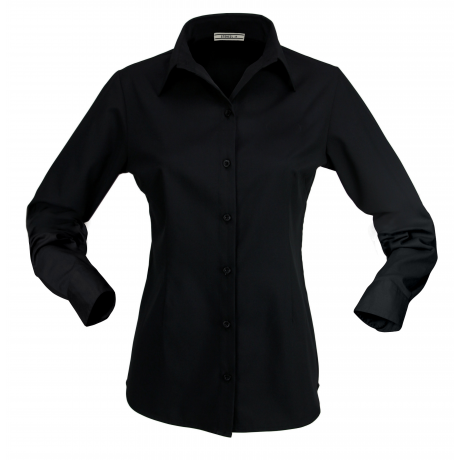 Ladies' Essential Long Sleeve Business Shirt - Eco-Thread Recycled Blend UPF 50+