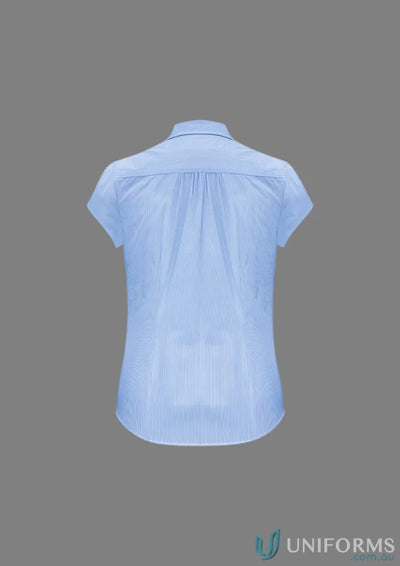 Light blue ladies euro shirt from Biz Collection Ladies Euro SS Shirt line