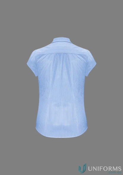 Light blue ladies euro shirt from Biz Collection Ladies Euro SS Shirt line