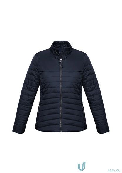 Black quilted puffer jacket from the Biz Collection Women’s Expedition Jacket line, j750l jacket