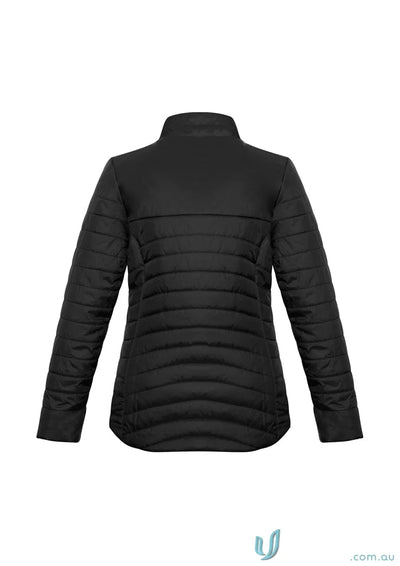 Black quilted puffer jacket from Biz Collection Womens Ladies Expedition Jacket j750l