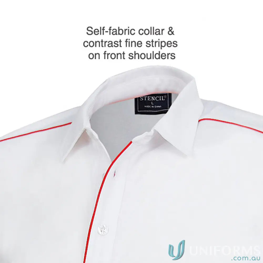 Ladies Freshen Polo shirt with white and red trim for unmatched comfort and workwear