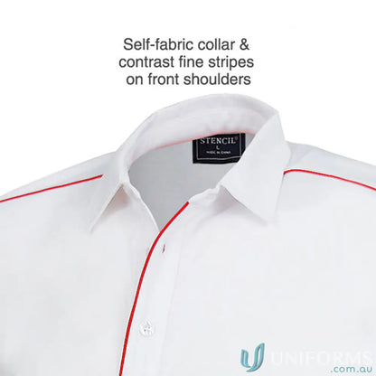 Ladies Freshen Polo shirt with white and red trim for unmatched comfort and workwear