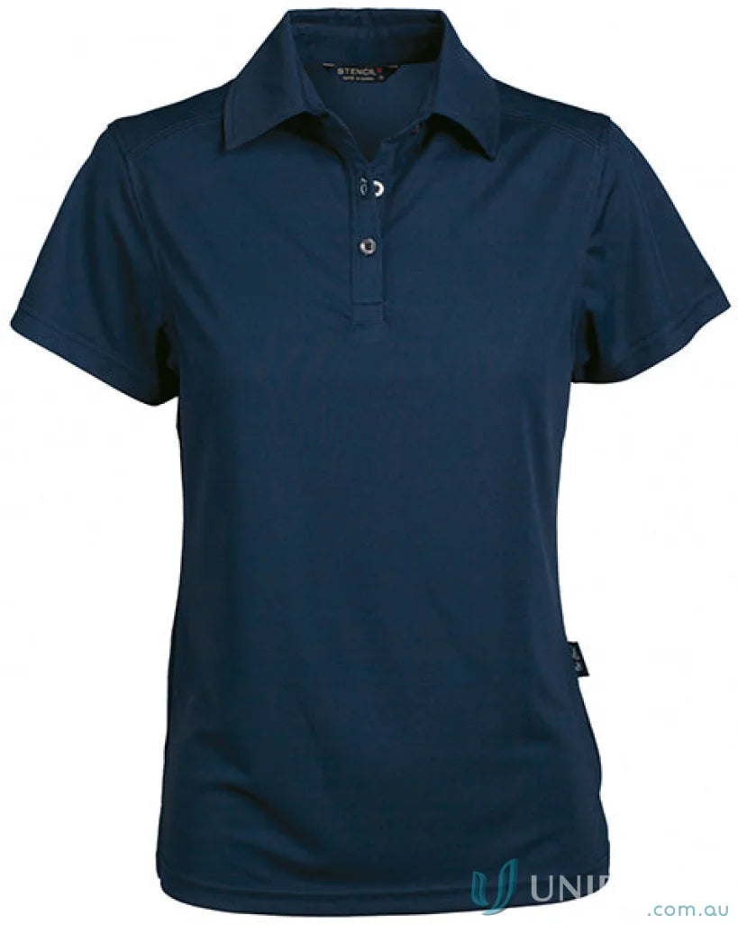 Navy blue Ladies Glacier Polo shirt perfect for uniforms and workwear