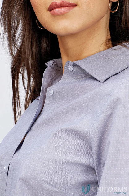 Light purple ladies hunter long sleeve shirt button-down for women