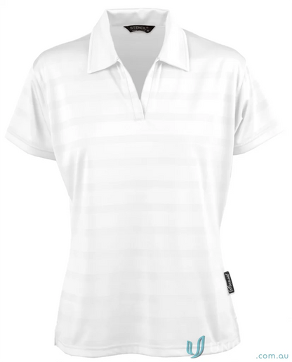 White womens ice cool polo shirt from Ladies Ice Cool Polo perfect for workwear or uniforms