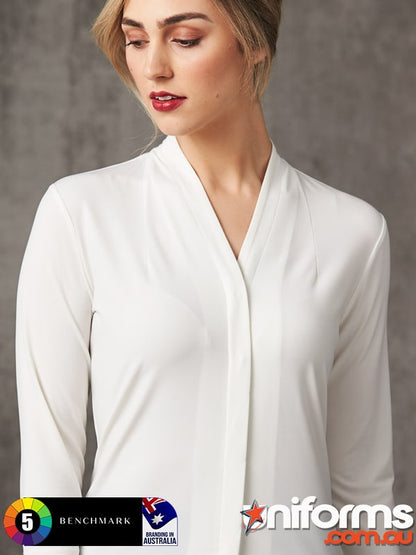 Ladies Isabel Stretch Knit Top - Blouse