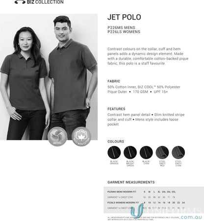 Ladies Jet Polo from the ladies jet collection featuring stylish short sleeve polo shirts