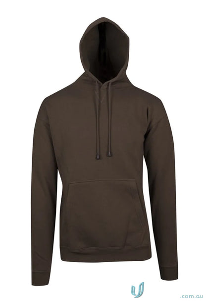 Plain brown Ladies Kangaroo Pocket Hoodies with a cozy kangaroo pocket for everyday wear