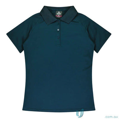 Ladies Keira Polo in dark teal, perfect for uniforms and workwear style