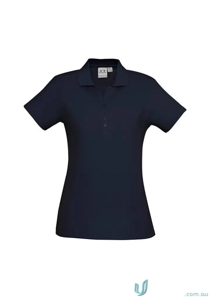 Ladies Talon Short in dark blue, perfect for workwear game, with short sleeves