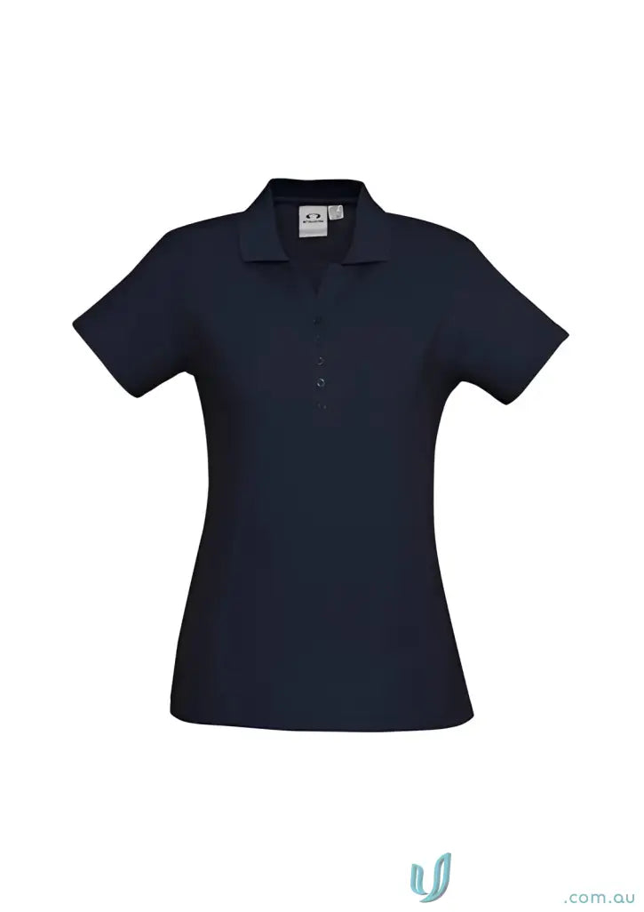 Ladies Talon Short in dark blue, perfect for workwear game, with short sleeves