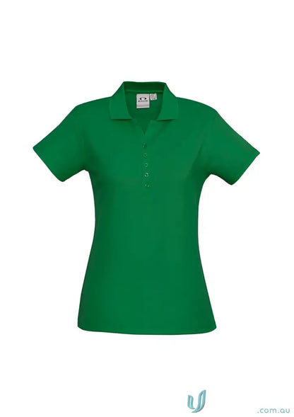 Ladies Talon Short bright green polo shirt from Krue Polo perfect for workwear game