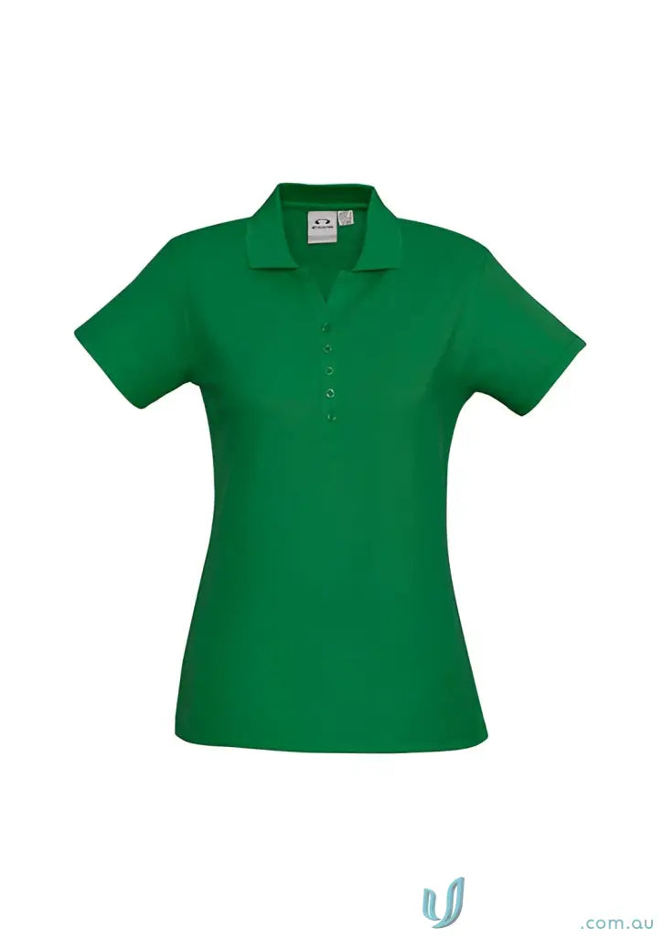 Ladies Talon Short bright green polo shirt from Krue Polo perfect for workwear game