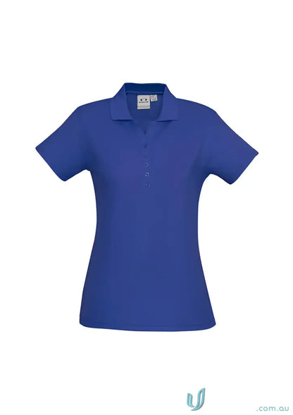 Ladies Talon Short royal blue polo shirt from Krue Polo, perfect for workwear game