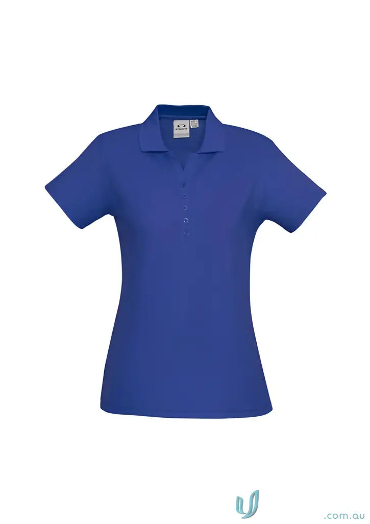 Ladies Talon Short royal blue polo shirt from Krue Polo, perfect for workwear game