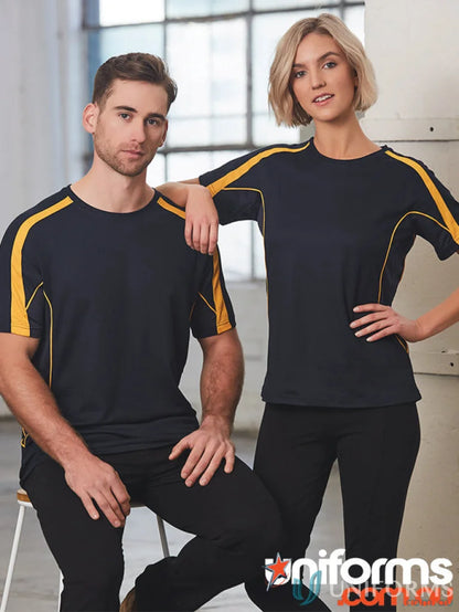Matching athletic shirts and pants featuring the Ladies Legend Tee, perfect for casual uniforms