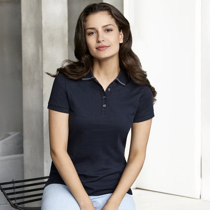 Ladies Lorne Polo - Navy/Silver / 06 - Polo