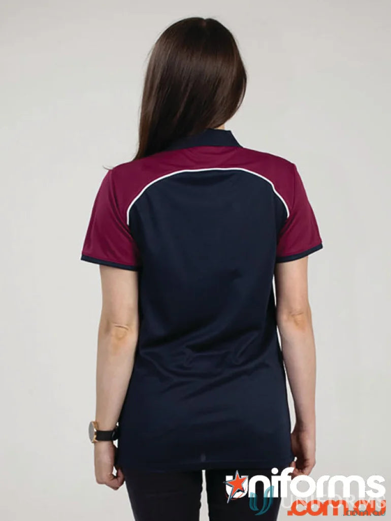 Ladies McPherson Polo with two-tone design, cooldry moisture management, recycled fibres