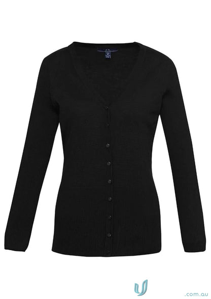 Black ladies Milano knit cardigan from the collection ladies Milano, stylish and comfy