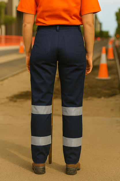 Ladies Multi Pocket Stretch Twill Pant - WORKWEAR