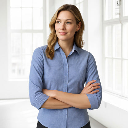 Ladies Newport 3qtr Shirt - Blouse