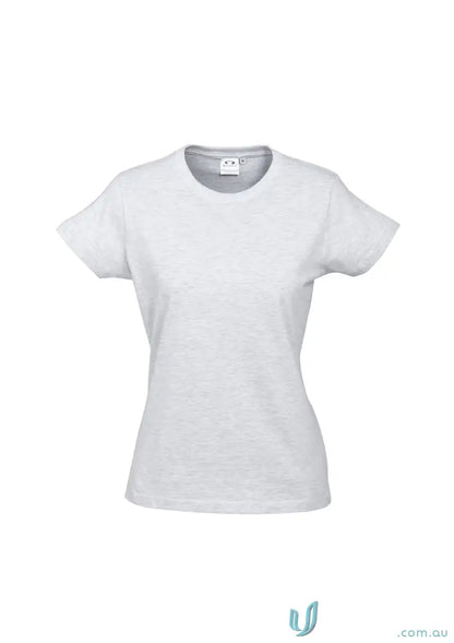 Plain white Ladies Newport Tee ice short sleeve tee from t10022 Biz Collection for ladies ice short