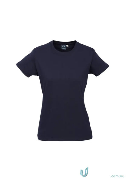 Dark blue Ladies Newport Tee from t10022 Biz Collection, ice short sleeve tee for ladies