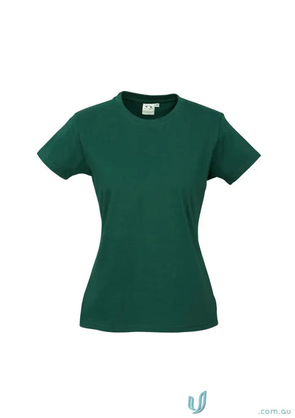 Dark green Ladies Newport Tee ice short sleeve tee from t10022 biz collection