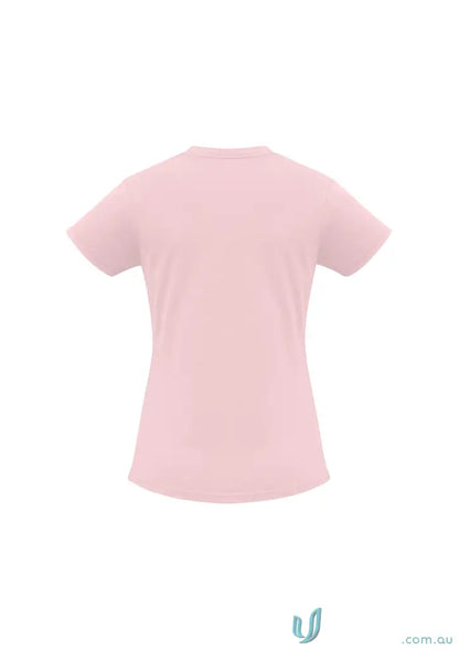 Light pink Ladies Newport Tee ice short sleeve tee from t10022 biz collection for ladies