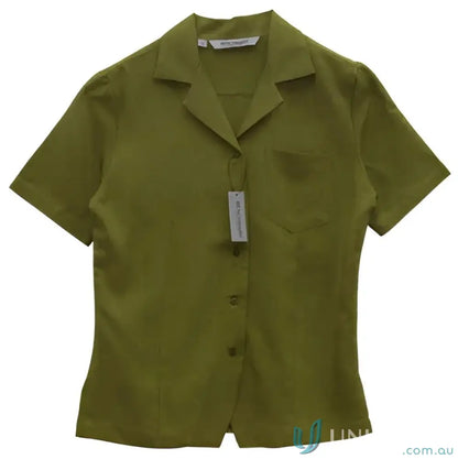 Olive green women’s cooldry short sleeve spirit ladies overblouse from Winning Spirit Ladies