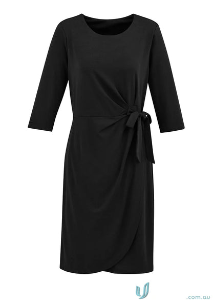 Ladies Paris Dress black wrap dress with tie from Biz Collection Women’s Paris Dress