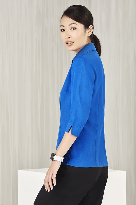 Ladies Plain Oasis 3Q Shirt - Electric Blue / 06 - shirts