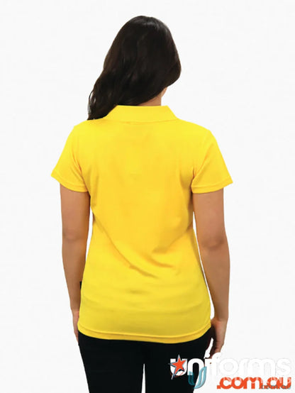 Ladies Planett Polo in yellow with cooldry moisture management technology BSP2014L