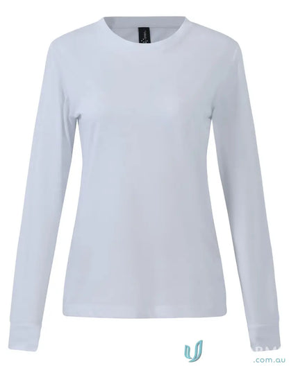 White long-sleeved shirt from TS48 Ladies Premium Cotton Face Tee line