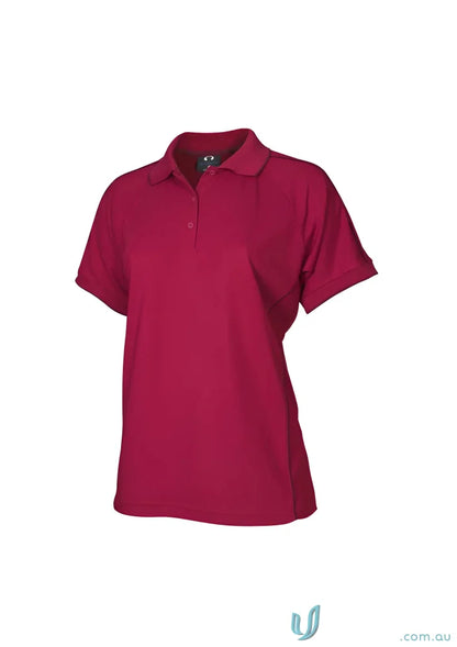 Ladies Resort Polo in deep fuchsia with classic collar and modern fit for women