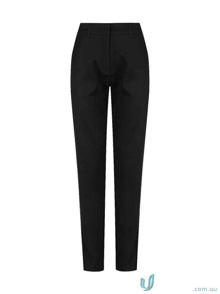 Black slim-fit trousers from Ladies Riley Chino Pant collection, perfect for ladies Riley style