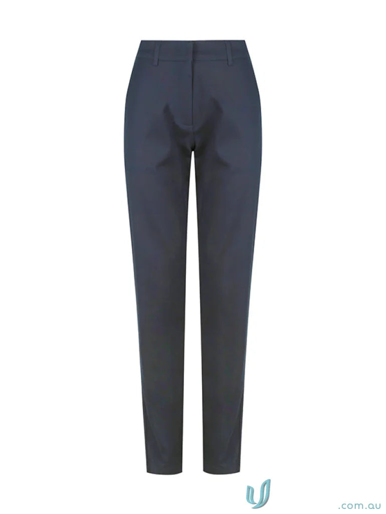 Navy blue ladies Riley chino pant perfect for a stylish boss look