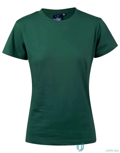 Green Ladies Savvy Tee showcasing the winning spirit ladies style perfect for casual wear