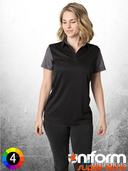 Ladies Soft Touch Contrast Polo with aegis microbe shield and cooldry moisture management