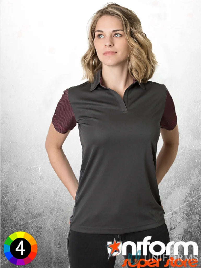 Ladies Soft Touch Contrast Polo with aegis microbe shield and cooldry moisture management