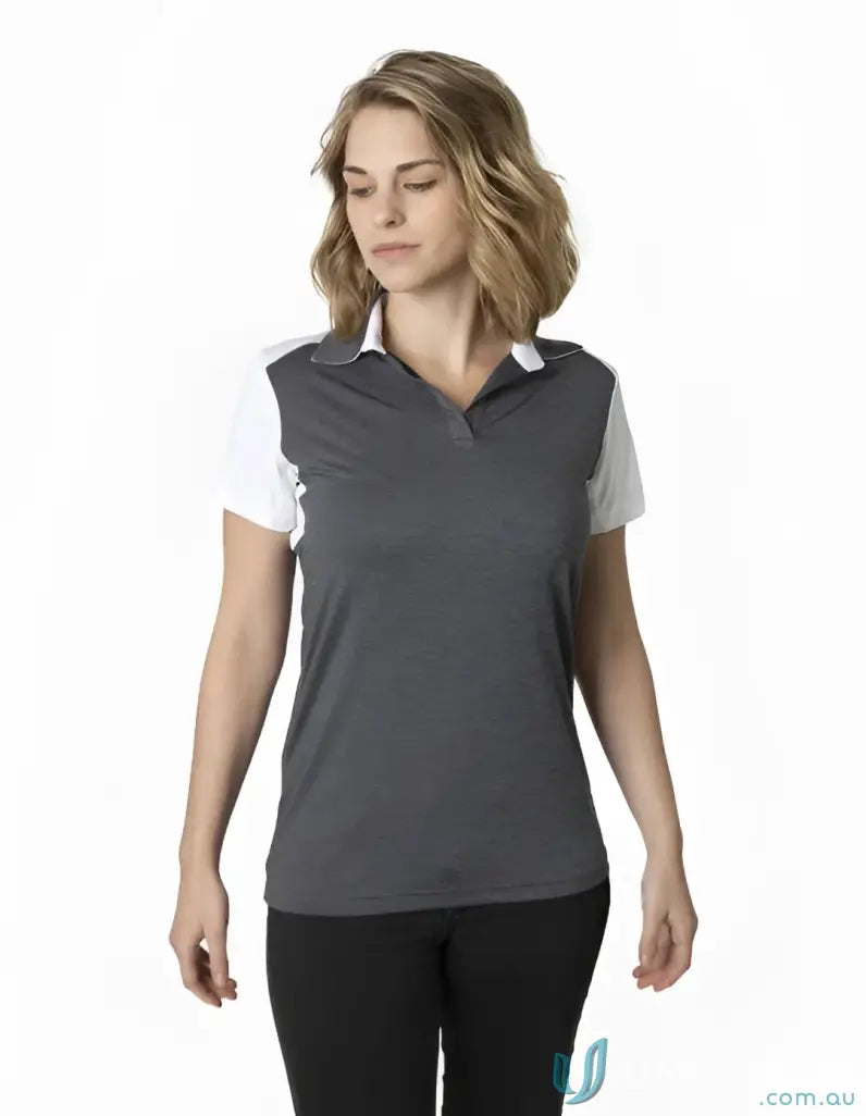 Ladies Soft Touch Shoulder Polo with aegis microbe shield and cooldry moisture management