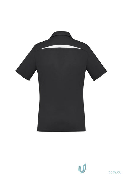 Black short-sleeved polo shirt from Ladies Sonar Polo in Biz Collection Ladies feeling fresh style